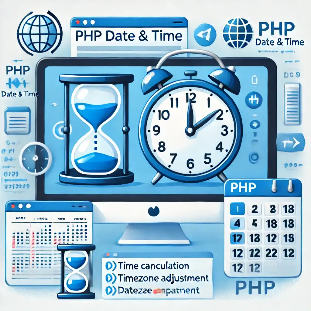 PHP ile Tarih ve Saat İşlemleri Görseli